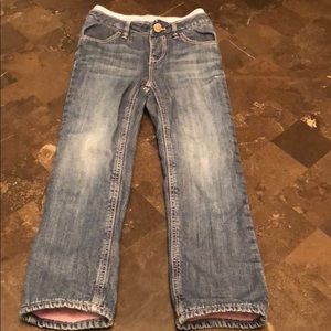 BabyGap girl jeans with fleece
